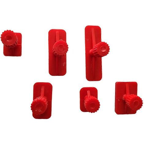Ensemble de 6 ventouses pour débosselage sans peinture, outil de réparation de bosses de voiture, extracteur de bosses.-14X8.7X1CM