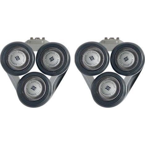 testine di ricambio per rasoio Philips S5000 S5370 S5571 S5420 S5140 S5078 S5077 S5050 S5082 S5380 S5400 - Lama nera (1/3)