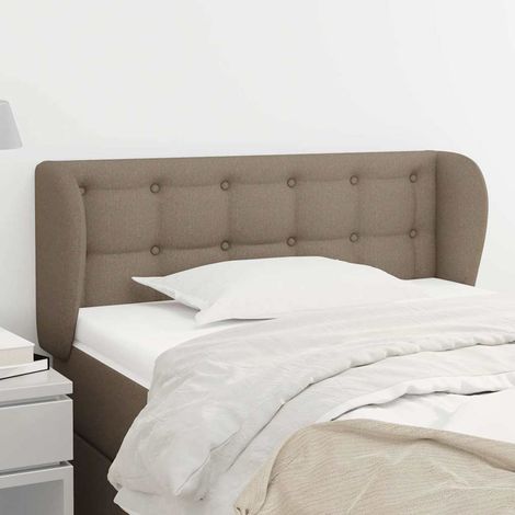vidaXL Cabecero de tela gris taupe 83x23x78/88 cm (1/5)
