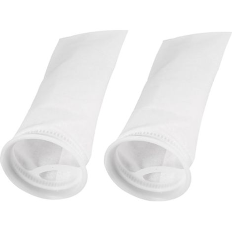 2 Pièces Filtre pour Aquarium Blanc Filtration Mécanique pour Aquarium Élimine Déchets et Particules Accessoires Filtration pour Bassins et Systèmes Sumps 2010cm (1/4)