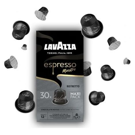 Cápsula Lavazza Espresso Maestro Ristretto para cafeteras Nespresso/ Caja de 30 (1/2)