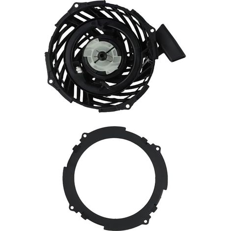 Seilzugstarter, kompatibel mit Briggs & Stratton 450E, 500E, 550EX, 575E, 625E und 600EO Motoren direkter Ersatz für die Motoren 591139, 590588 und 593961 schwarzer Kunststoff mit einem 5,5 mm Befesti