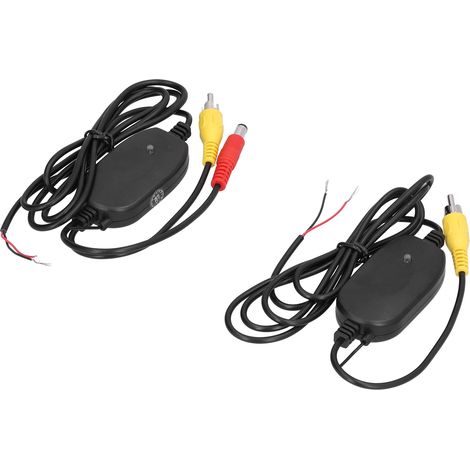 2 pièces émetteur récepteur caméra de recul 2.4G sans fil 12V DC pour voiture modification remplacement rétroviseur (1/5)