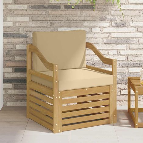 Teenpull – Outdoor-Sofa Polyester Weiß und Beige (1/5)