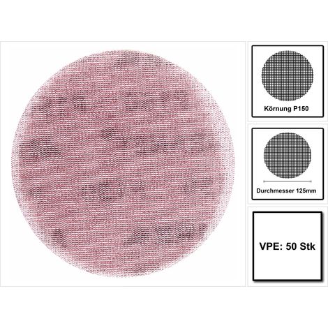 Schleifscheibe ABRANET MIRKA 125mm Grip P150 - Packung mit 50 Stück - 5423205015