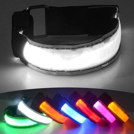 Réflecteur rechargeable - Brassard LED / Bande réfléchissante lumineuse 85 85 (1/5)