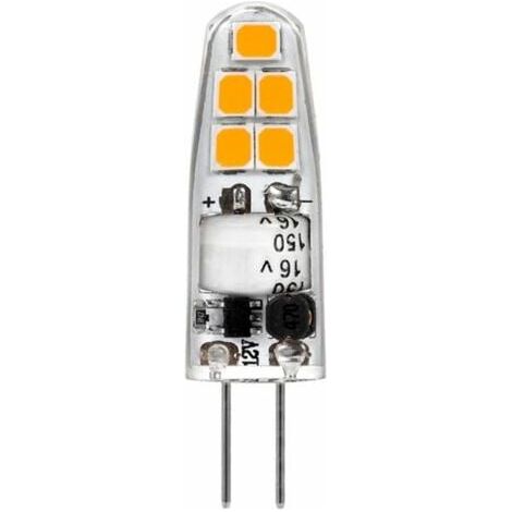 SHINING HOUSE Bombilla LED G4, equivalente a 2 W de una bombilla halógena de 20 W, 180-210 lm, luz blanca cálida de 3000 K, paquete de 10 [Clase energética A+] (1/4)