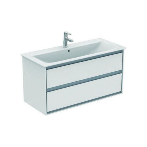 Façade tiroir supérieur CONNECT AIR gris clair brillant et mat pour WTU 1000mm IDEAL STANDARD (1/4)