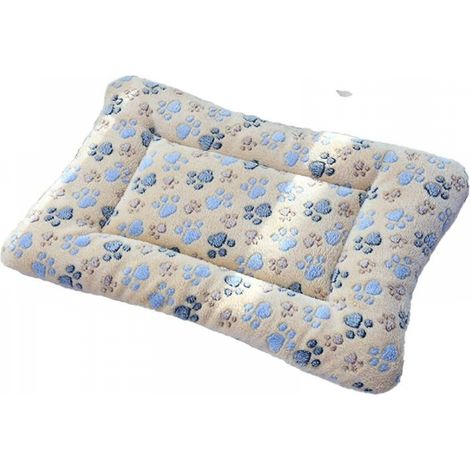 Matelas pour animaux, panier pour chiot, couverture chaude pour dormir, couverture en laine, marron clair (1/3)