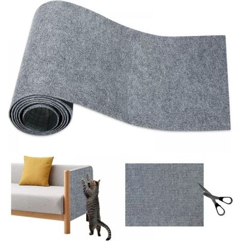Kratzschutzmatte für Sofas, selbstklebende Kratzmatte für Sofas, Kratzschutzmatte für Sofas, Kratzschutzmatte für Sofas, Kratzschutzmatte für Sofas, Kratzschutz für Sofas - 40×200cm Grau 1 (1/5)