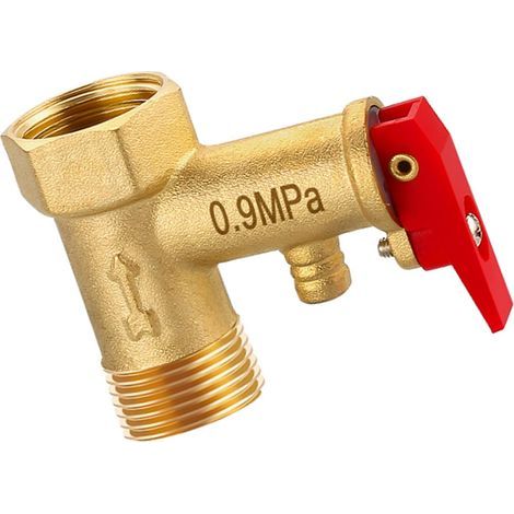 Soupapes de réduction de pression en laiton pour chauffe-eau électrique pour systèmes de chauffe-eau - Pièce de rechange en laiton 0,9 Mpa (1/5)