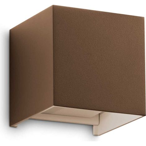 Applique Da Parete Contemporaneo Atom Alluminio Coffee Led 12W 3000K Ip54
