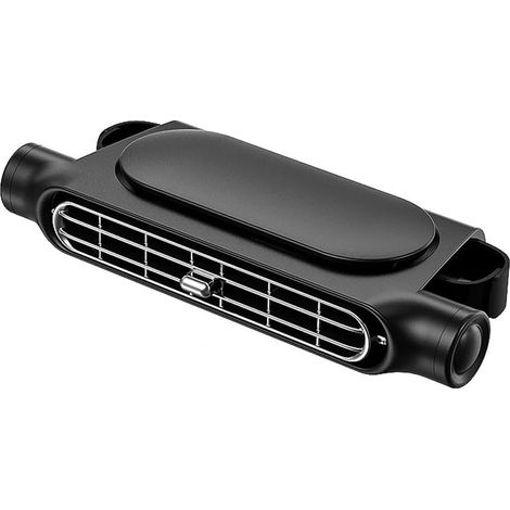 JSSEVN-Ventilateur de voiture, double tête, pour siège arrière, portable, USB, avec 3 vitesses, pour la maison, le bureau, les véhicules tels que berline (1/5)