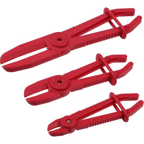 Lot de 3 colliers de serrage flexibles pour tuyaux, pinces à tuyaux, outil de serrage en nylon pour conduites de carburant, freins, radiateurs de chauffage-AquaForge