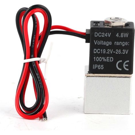 Électrovanne 24 V CC à réponse rapide, 2 positions, 2 voies, air, eau, huile, G1/8 YEMAA (1/4)