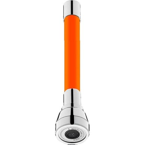 Accessoire de pulvérisateur de Robinet,Rallonge d'aérateur d'évier de Cuisine à 360 ° - Tuyau d'évier de pulvérisation pivotant de Robinet, abs à 360 degrés pour l'eau Chaude Froide d'évier de(30cm) (1/5)