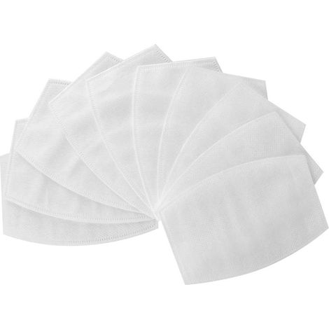 Filtre À Charbon Actif Pm2.5 - Anti Poussière Et Gaz - Pour Masque De Protection - Lot De 10 Pièces (1/5)