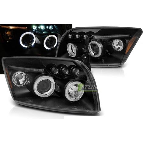 Paire de feux phares Dodge Caliber 06-12 Angel Eyes noir-32208989 (1/4)