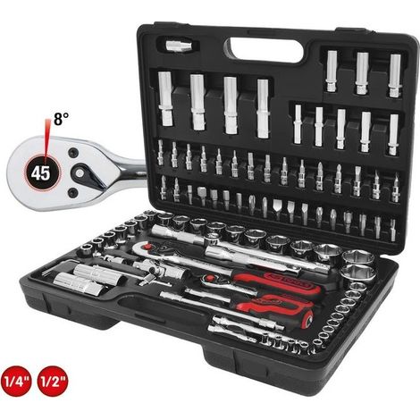 KS Tools 1-4 1-2  CHROMEplus set chiavi a bussola 96 pz.