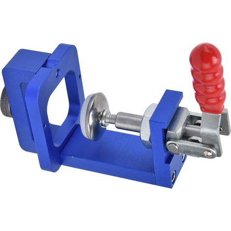 Gabarit de perçage pour charnières en alliage d'aluminium, bleu et rouge, kit de positionnement de trous pour perforatrice de meubles, 35 mm (1/5)