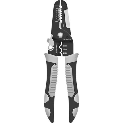 Dénudeur universel 9-en-1 – Pour électricien et bricolage – Coupe, dénude, sertit – Compact et pratique
