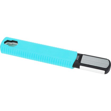 Affûteur portable à double tête pour lames d'outils de jardin, taille-haies, couleur bleu (1/5)