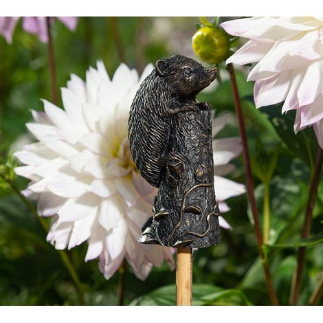 Hedgehog Cane or Stake Topper Pot Buddy - L4.5 x W4 x H8 cm