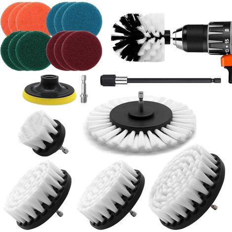 VIBRATITE Bürstenaufsatz Set 20 tlg. Akkuschrauber Bürste Reinigung Kitạn (1/5)