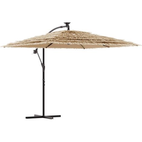 Gartenparasole mit braunem Stahlmast 246x246x230 cm