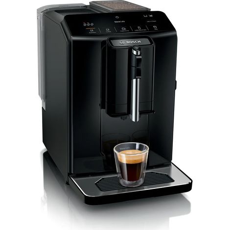 Bosch – Cafetière à dosettes automatique – Moulin en céramique intégré – 1300W – Pression 15 bars – Panneau LED avec programmes de nettoyage (1/5)