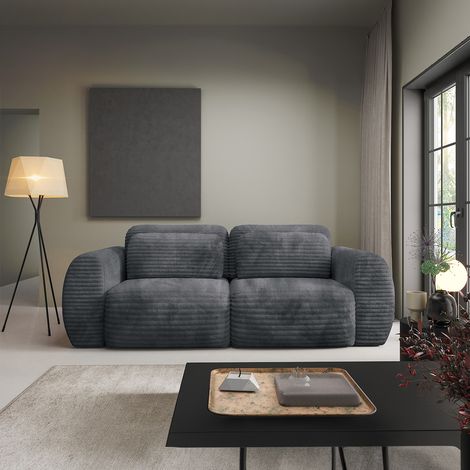 3-Sitzer-Sofa mit Bettkasten Camilla Dunkelgrau