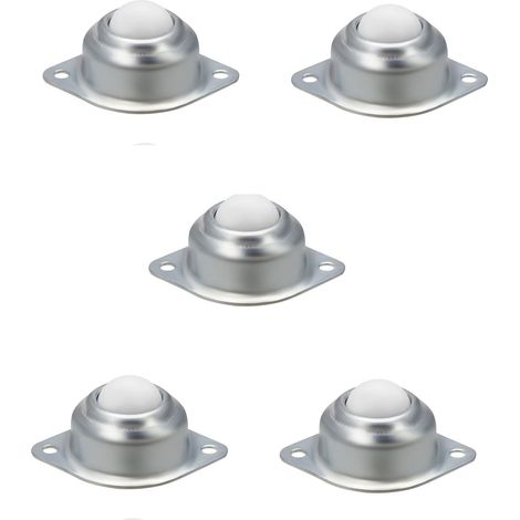 Roulettes à Billes de Transfert Nylon 48mm Lot de 5 pour Meubles (1/5)