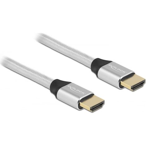 Câble HDMI - DELOCK - 85367 - 2m - Argent - Compatible DTS-HD, Dolby TrueHD, Dolby Vision