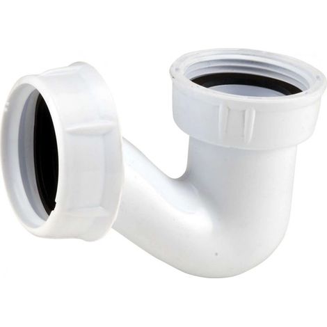 Nicoll – Siphon de bidet en V – Entrée 33x42 mm – Sortie 40x49 mm – Montage sans outils – Écrous ergonomiques pour espace réduit (1/2)