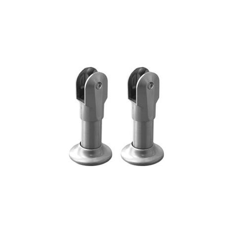 Support de séparation WC en acier inoxydable pour urinoir mural et pieds de toilettes - Pieds antidérapants anti-rayures avec charge élevée
