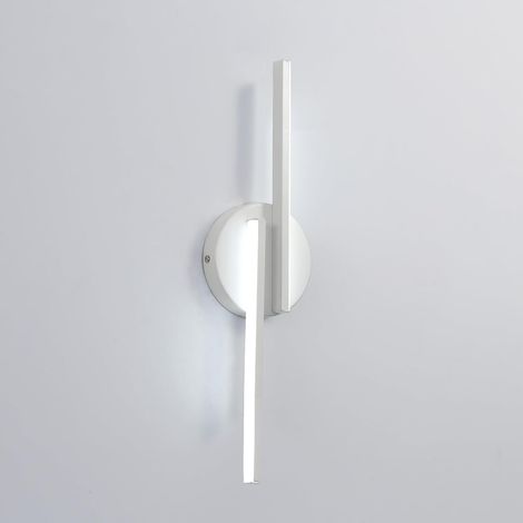 Wandlampe LED Innen Moderne, Weiß Wandleuchte Kreative Lange Parallele für Wohnzimmer Korridor Treppen Bad, 16W 6500K Kaltweiss