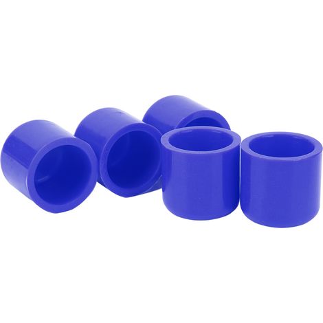 Lot de 5 bouchons en silicone de 30 mm, flexibles et résistants à l'usure, bouchons universels pour tuyaux d'aspiration d'air, bleus. (1/5)