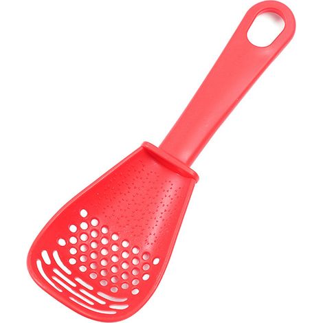 Cuillère de cuisine multifonctionnelle, passoire en PP, râpe domestique, presse-purée (1/5)