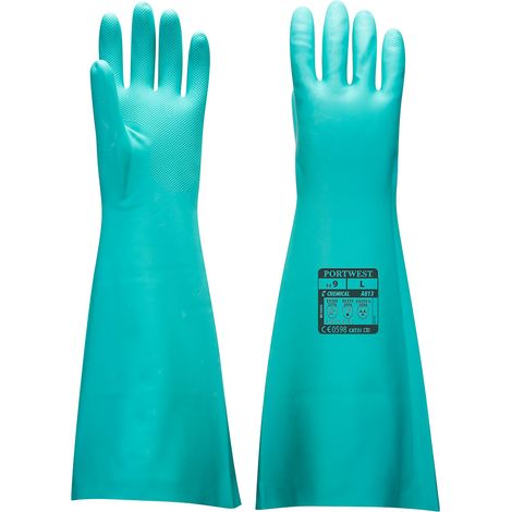 Nitrilhandschuhe Extra-Lang Grün XL - Größe 10