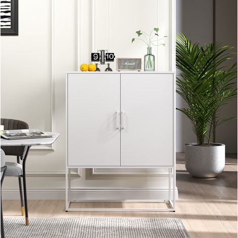 Sideboard Schrank Aufbewahrung Metall 85 x 40 x 109 cm OKMYHOME (1/5)