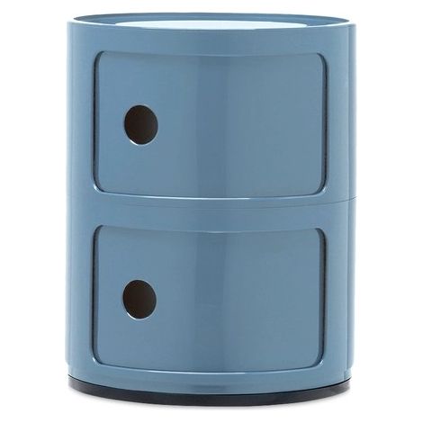 Componibile a 2 elementi in ABS a base tonda Azzurro Kartell 04966AZ (1/2)