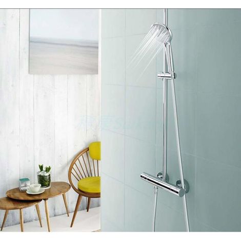 Tuyau douche 2m, Flexible Douche en PVC Avec double protection anti-torsion, Remplacement Universel, (1/5)