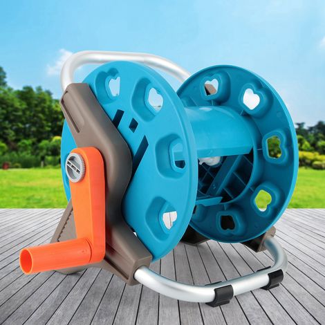 Support de rangement pour tuyau d'arrosage G1/2 avec enrouleur et chariot de jardin. (1/5)