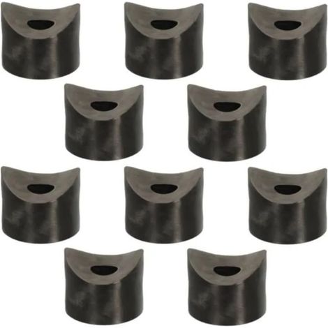 Lot de 10 entretoises en plastique concave 4mm M8 – Diamètre extérieur 25mm – Pour tubes de 25 à 32mm – Résistant PEHD (1/2)