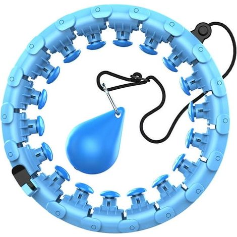 Hula Hoop Sport avec Anneau de Massage pour Perte de Poids, Fitness et Minceur, Cercle d'Exercice à Poids Léger pour Abdos et Taille (1/5)