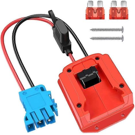 Adaptateur de batterie pour outils électriques Milwaukee 18V M18, convertit les outils électriques sur roues en batteries M18, compatible avec les batteries Milwaukee 18V M18 (1/5)