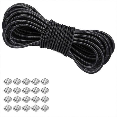 Elastische Kordel für Anhängerplanen, dehnbare Kordel für Anhänger, wetterbeständige elastische Kordel für vielseitige Anwendungen, 6 mm x 10 m (1/5)