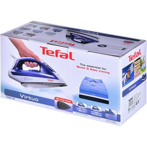 Tefal Virtuo FV1711 plancha Plancha a vapor Suela de Durilium 1800 W Violeta, Blanco (1/5)