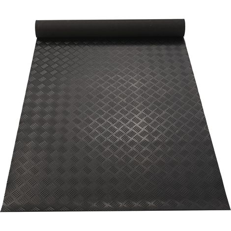 Tapis en caoutchouc au mètre - 500 x 100 cm - Revêtement de sol en caoutchouc de 3 mm - Antidérapant - Protection du sol - Plaque en caoutchouc - Pour garage, cave, atelier (1/5)