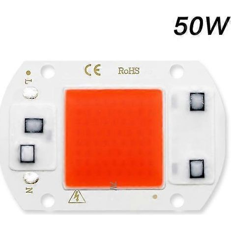lampes de croissance LED COB Chip Phyto, 110 V CA, 50 W, spectre complet, sans pilote, pour la croissance des semis et des plantes ( ) (1/5)